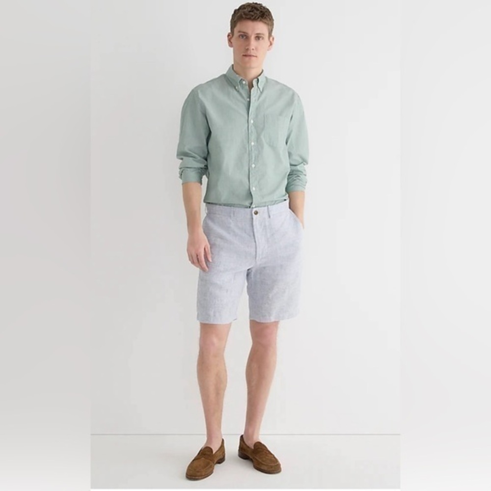 J. Crew 9’’ inseam linen blend shorts 38
